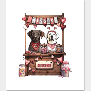 My Labrador Retriever Is My Valentine Posters and Art